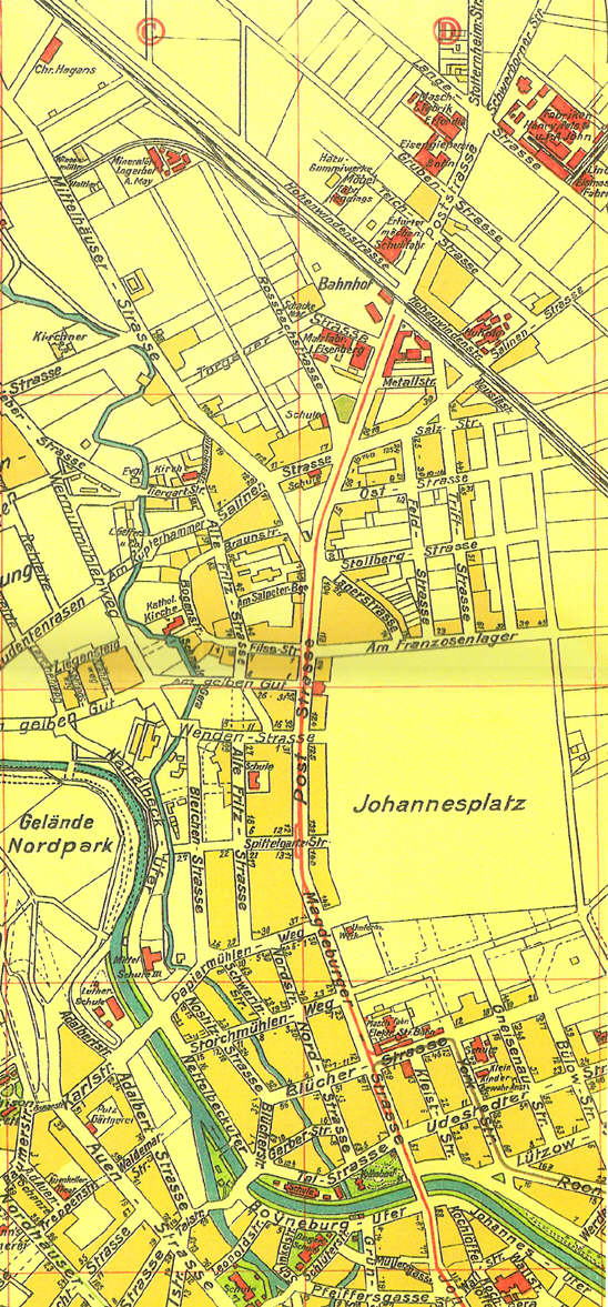 Stadplan Erfurt 1920