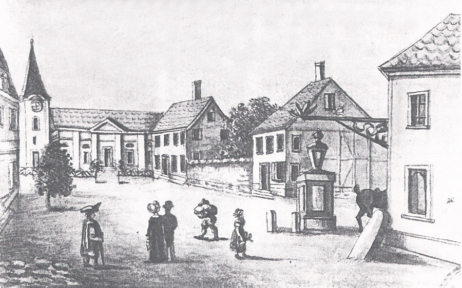 Dorfansicht von Ilversgehofen um 1827