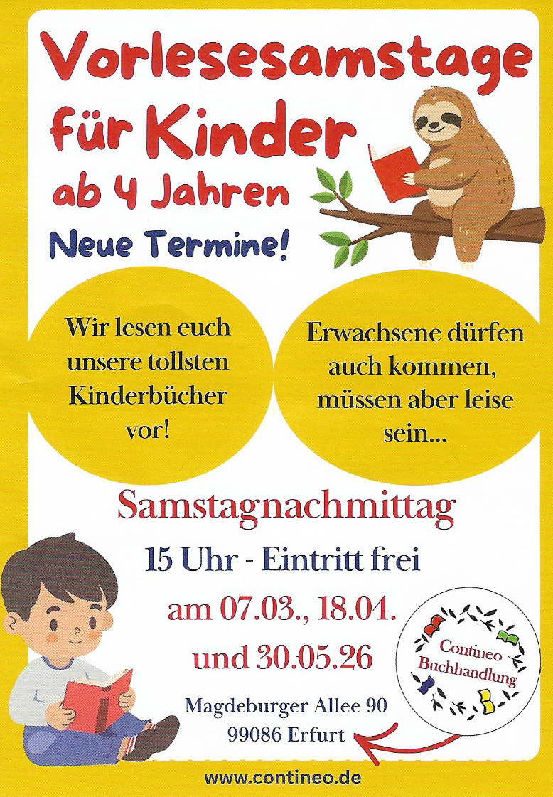 Flyer Vorlesenachmittage